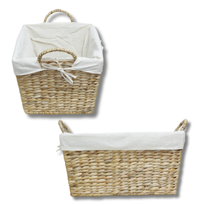 PRODUCTO CALIENTE Cesta de jacinto de agua ecológica para regalos de frutas y organización del hogar - Product Image 1