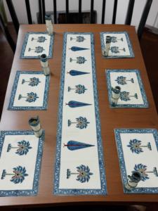 Hermosa Casa de Campo rústica, caminos de mesa de lino hechos a mano para comedor, decoración de mesa de boda con diseño ecológico transpirable - Product Image 5