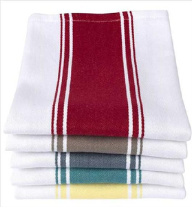 Paire de torchons de cuisine en coton vert sauge uni, tissage simple, simples et fonctionnels, disponibles à prix de gros. - Product Image 4