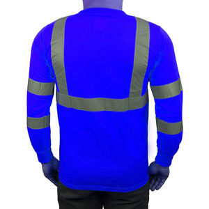 Camisa DE SEGURIDAD reflectante de alta visibilidad Ropa de trabajo de construcción Camisa DE TRABAJO fluorescente Hi Vis Uniforme de hombre Camisas de manga corta - Product Image 2