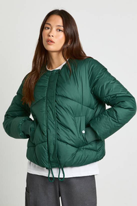 Chaquetas Acolchadas de Lona Tejida Sólida para Mujer, Hechas a Medida, Transpirables, Cálidas, con Cierre de Cremallera Regular para Exteriores - Product Image 4