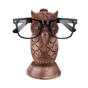 Présentoir de support de lunettes en forme de nez en bois fait à la main - Product Image 4