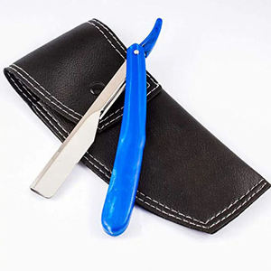 Navaja de Afeitar Profesional para Barbería |   Navaja de Afeitar Plegable de Acero Inoxidable con Hoja Recta para Salón - Product Image 6