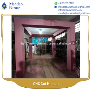 La mejor calidad, diseño moderno, suministros de decoración de boda contemporáneos del sur de la India, corte CNC, madera, Metal, Mandap, bodas - Product Image 4