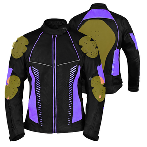 Gran oferta, chaqueta de moto, cuello levantado, cremallera frontal, ropa de seguridad, manga larga, chaquetas de poliéster a prueba de viento para motocicleta - Product Image 3