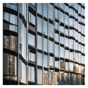 Sistemas de Fachada de Vidrio Templado y Aluminio Duradero para Decoración Exterior, Muros Cortina de Edificios de Oficinas, Estilo Moderno Tradivas - Product Image 1