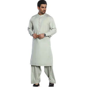 Vente en gros de shalwar kameez pour hommes, couleur unie, coton à haute densité, infroissable, séchage rapide, toutes saisons, marque privée, en vrac, Pakistan - Product Image 4