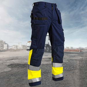 Vente en gros de vêtements de travail extensibles pantalons de travail pour hommes pantalons de travail réfléchissants pour la construction pantalons de travail cargo pour hommes - Product Image 6