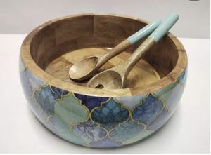 Bol à salade en bois naturel fait à la main, personnalisé pour la décoration de la maison, vaisselle, ustensiles de cuisine et articles de table, bol à salade au meilleur prix - Product Image 5