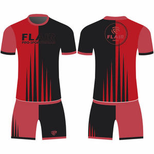 Camiseta de fútbol para niños de diseño Retro personalizado, la mejor calidad, 100% poliéster, cómodo, transpirable, conjuntos de parte superior delantera corta, nombre nacional OEM - Product Image 4