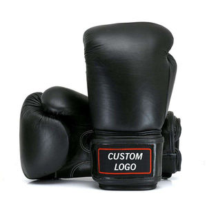 Guantes de Kick Boxing de cuero PU personalizados profesionales al por mayor con logotipo para entrenamiento de MMA al aire libre - Product Image 1