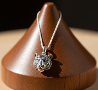 Collier avec pendentif lapin en argent 925 plaqué rhodium et or |   Chaîne à maillons minimaliste, bijoux de mode - Cadeau