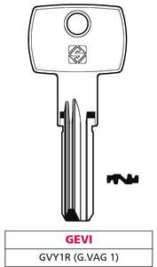 Llave Punzonada de Latón Gvy1r (g. Vag 1) Gevy - Product Image 1