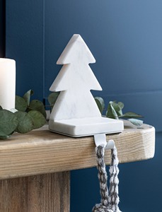 Santa Workshop Christmas Stocking Holder Soporte de metal Mantel Chimenea Decoración Festiva Elfo Copo de nieve Reno Stocking Hanger - Product Image 6