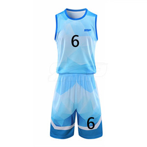 Uniforme de basket-ball unisexe de haute qualité Ensemble grande taille respirant imprimé par sublimation avec logo personnalisé pour les sports de plein air - Product Image 1