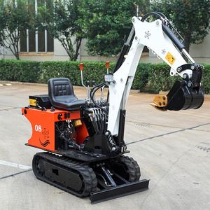 Mini-excavatrice sur chenilles AM 0,8 tonne, pompe hydraulique, puissance de creusement élevée, capacité de la benne de 0,025 m³, moteur Koop 192F 9 kW, garantie 1 an - Product Image 2