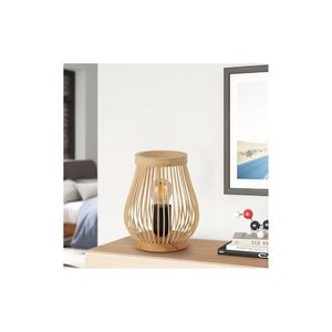 Vente en gros Lampe de table en rotin naturel parfaite pour la chambre à coucher Table de chevet et ambiance de maison écologique élégante - Product Image 4