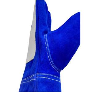 ถุงมือเชื่อมหนังวัวแยกชิ้นขนาด XL ถุงมือหนังวัวแท้ถุงมืองานเชื่อมสำหรับอุตสาหกรรมป้องกันการทำงาน - Product Image 5