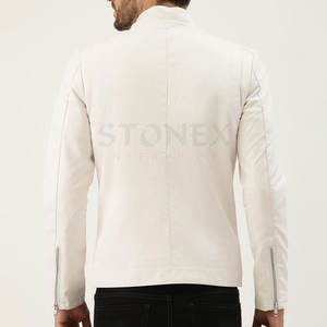 แจ็กเก็ตหนังผู้ชาย, เสื้อแจ็คเก็ตหนังแฟชั่นลำลองไซส์ใหญ่พิเศษ - Product Image 3