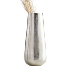 Florero niquelado caliente y atractivo, florero de mesa de Metal martillado a mano, decoración de flores, jarrón de venta de nuevo diseño para uso doméstico - Product Image 1