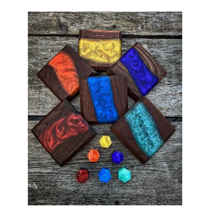 ถาดรองแก้วไม้และเรซินเครื่องครัวสำหรับใช้ในบ้านและโรงแรมถาดรองแก้วกาแฟและน้ำและน้ำ - Product Image 2