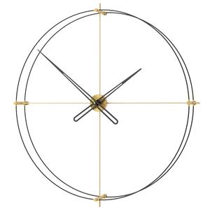 Horloge murale en métal faite à la main dernière conception avec Double fil forme Quartz motivité pour la décoration intérieure chambre salon bureau hôtel - Product Image 1