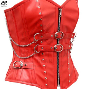 ชุดคอร์เซ็ทหนังแท้ระบายอากาศได้ดีมาใหม่ชุดคอร์เซ็ทหนังควบคุมระดับกลางสำหรับใช้งานประจำวัน - Product Image 2