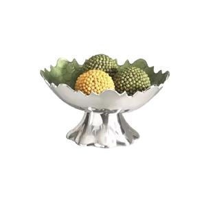 Bol élégant avec support, ustensiles de cuisine, décor de Table, forme ronde, dessus, Fruits secs, bols à dattes, maison, hôtel, vaisselle, bols de couleur argent - Product Image 1