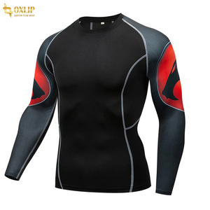 Rashguard de compression long en Spandex respirant pour homme, sur mesure, haute qualité, best-seller, vente en gros, personnalisable par sublimation, collection 2022 - Product Image 2