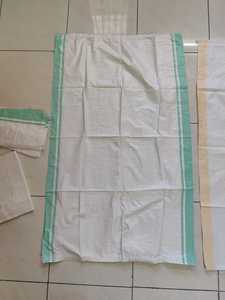 Grand sac en toile tissée PE recyclable de 100 kg 50 kg, orange jaune doré, pour l'agriculture, emballage pour le marché africain du Ghana et de la Tanzanie - Product Image 5