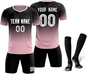 ชุดเครื่องแบบฟุตบอลปรับแต่งได้-100% ผ้าฝ้ายแห้งเร็วสำหรับผู้ใหญ่ทุกเพศ - Product Image 1
