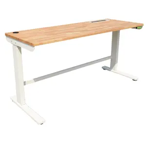 Electric Adjustable Desk 168cm Storehouse Workshop Lead-Free Adjustable Lifting Desk Sit Stand Table Office Furniture tanding