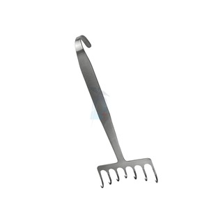 Crochets et rétracteurs pour lifting des sourcils, rétracteur à 7 branches, 18 cm, acier inoxydable - Product Image 2