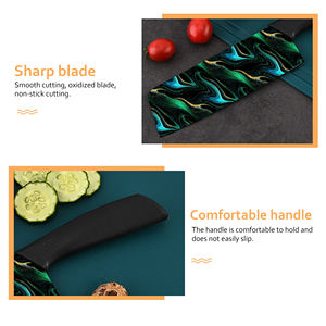 Cuchillo de Carne con Hoja de Cerámica y Mango de Plástico, Diseño Floral, para Acampar al Aire Libre, Hecho a Mano, de Alta Calidad, Venta al Por Mayor - Product Image 6