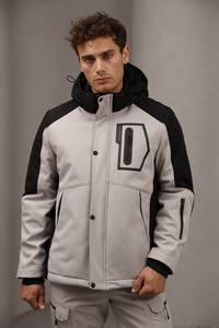 OEM Men's Long Hooded Softshell Jacket Winter Coat <b>Waterproof</b> Windproof Thick Warm Outdoor Outerwear for Cold Weather - Product Image 6
