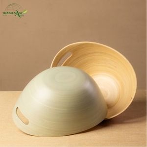 Tazón de Bambú Clásico Ecológico Desechable con Asa Suave, Personalizado para Fiestas y Uso Doméstico, Diseñado para la Comodidad Diaria, Thanh Nam Arts - Product Image 2