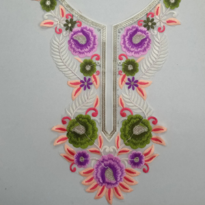 Elegante tela de encaje de cuello de red bordada con recortes y lentejuelas para vestidos saris vestidos cuello y boutique de sastrería - Product Image 5