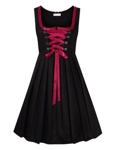 Vestidos Dirndl alemanes Mujeres Sólido Y2K Impresión digital Maxi Trajes de fiesta para Oktoberfest - Product Image 2