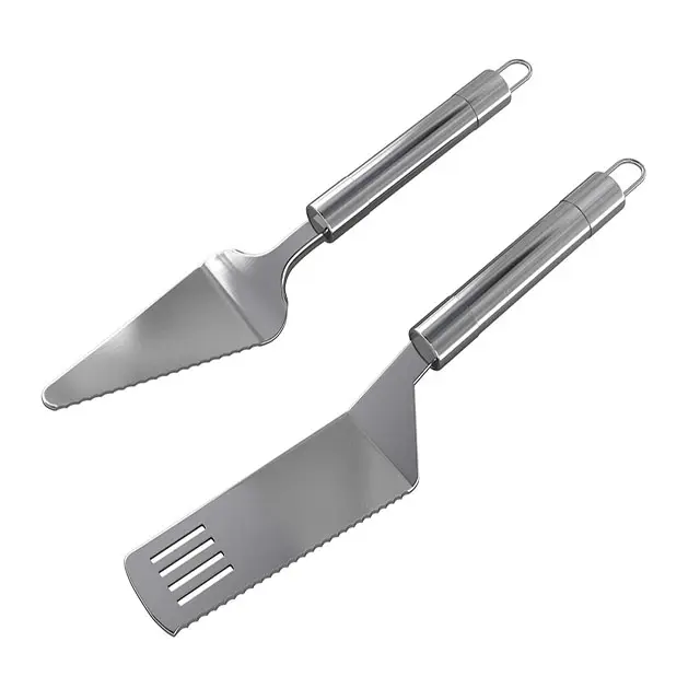 Stainless Steel Pie Server Cake Cutter Cake Knife Serving Spatula Set 2 Style Black Manufacturer and Exporters