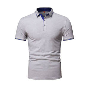2025 hombres para camiseta Polo 100% algodón ropa activa logotipo bordado personalizado sólido antiarrugas estilo único Color personalizado - Product Image 1