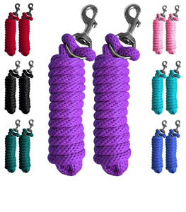 Cuerda de plomo de caballo de color de Grado Superior Nylon trenzado resistente con clip fuerte para cabestro estable y manejo al aire libre - Product Image 1