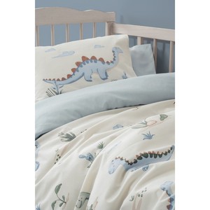 Juego de Ropa de Cama para Bebé Dinoro Azul 100% Algodón con Técnicas de Tejido y Patrón de Dibujos Animados por Cotton Box - Product Image 2