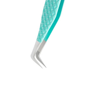 QNQ Outil d'extension de cils en acier inoxydable conçu sur mesure Volume privé Grip Fiber Eye Faux cils Pince à épiler avec pointe pointue - Product Image 5