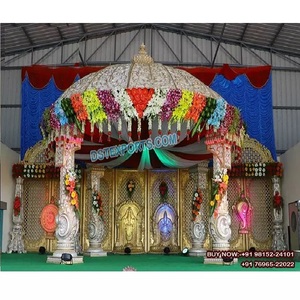 Décoration de Mandap de mariage indien du Sud de l'Inde, style indien du Sud, aménagement de Mandap de mariage Tirupati, États-Unis - Product Image 1