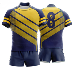 Camisetas de Rugby sublimadas personalizadas para adultos, servicio de diseño gratuito, conjuntos de ropa deportiva de estilo al por mayor, camisetas deportivas para hombres - Product Image 6