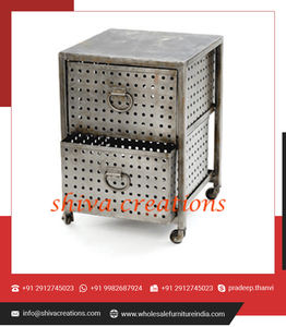 Venta al por mayor a granel Muebles de estilo industrial Gabinete de madera y metal de alta calidad Precio de fábrica al por mayor para sala de estar o uso doméstico - Product Image 4