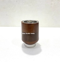 Brûleur à Bakhoor en bois écologique avec détails métalliques, offrant un look arabe authentique, style moderne, Star Crafts India, multi-usages