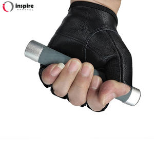 Inspire Apparel logotipo personalizado Fitness guantes de entrenamiento hombres mujeres gimnasio levantamiento de pesas guantes hechos de cuero al por mayor nuevo - Product Image 5