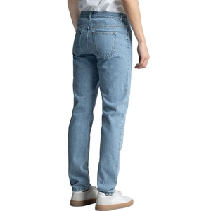 Classique hommes jeans denim pantalon mince coupe droite maigre déchiré en détresse décontracté à la mode élégant mode en vrac en gros - Product Image 2