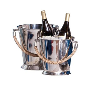 Refroidisseur de boisson le plus vendu Décor de table royal luxueux Refroidisseurs de vin à la demande avec baignoire de maintien de corde - Product Image 1